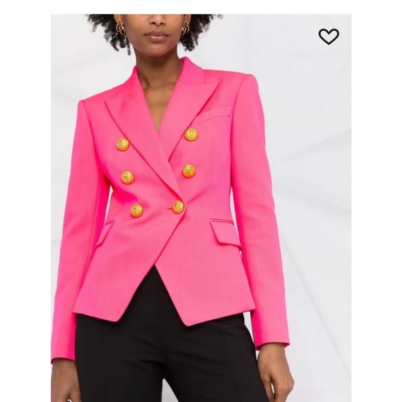 Balmain
double-breasted logo-embossed blazer - Picture 3 of 6